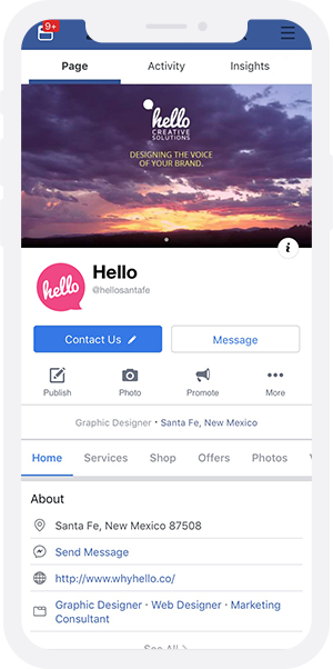Facebook Cover on Mobile